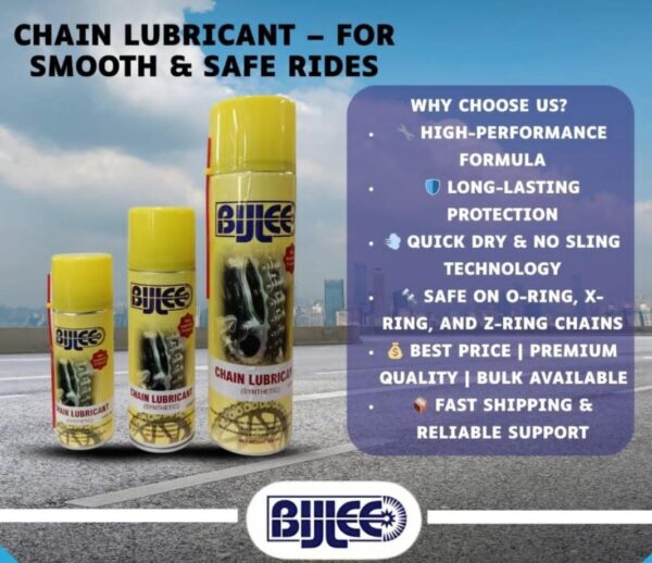 bijlee chain lubricant spray – 500ml (synthetic)
